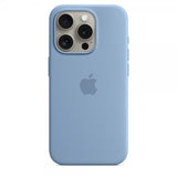 Apple alkuperäinen iPhone 15 Pro -silikonikuori MagSafella, talvensininen