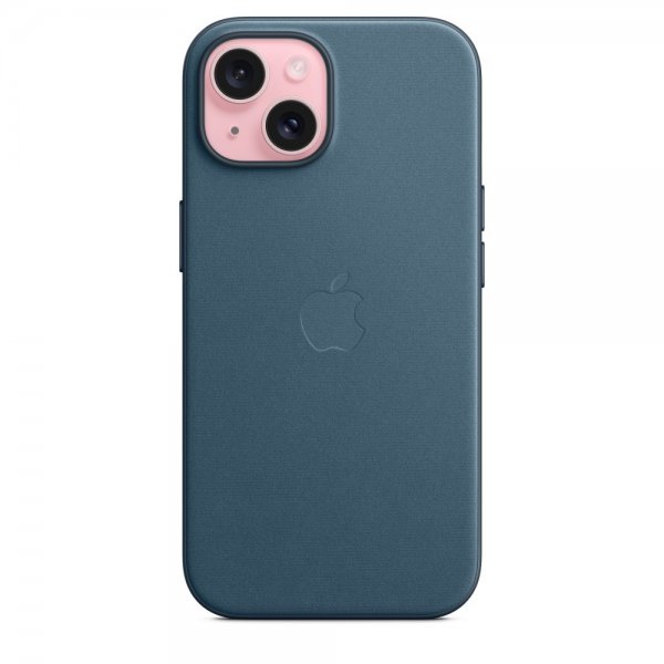 Apple Alkuperäinen iPhone 15 Kuori FineWoven MagSafe Tyynenmerensininen