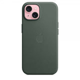 Apple Original iPhone 15 Kuori FineWoven MagSafe Talvivihreä