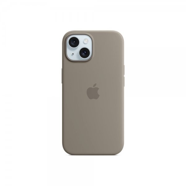 Apple Alkuperäinen iPhone 15 Silikonikuori MagSafe Clay