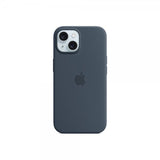 Apple Alkuperäinen iPhone 15 -silikonikuori MagSafella, Myrskynsininen