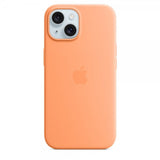 Apple alkuperäinen iPhone 15 Silikonikuori MagSafella, Apelsiinisorbetti