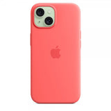 Apple Alkuperäinen iPhone 15 Silikonikuori MagSafe Guava