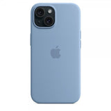Apple Alkuperäinen iPhone 15 Silikonikuori MagSafe Talvensininen