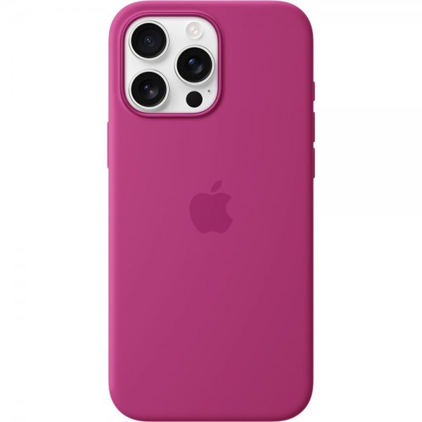 Apple Alkuperäinen iPhone 16 Pro Max -silikonikuori MagSafe, Fuchsia