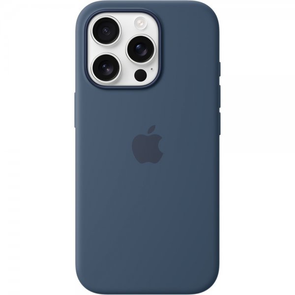 Apple Alkuperäinen iPhone 16 Pro Kuori Silikonikotelo MagSafe Denim