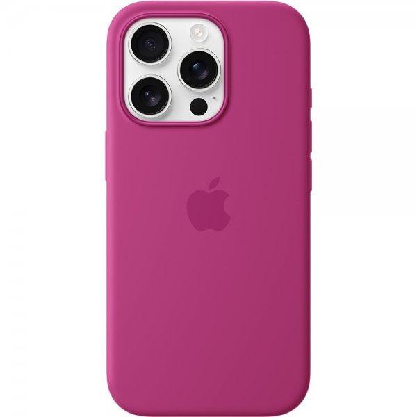 Apple Alkuperäinen iPhone 16 Pro Kuori Silikonikotelo MagSafe Fuchsia