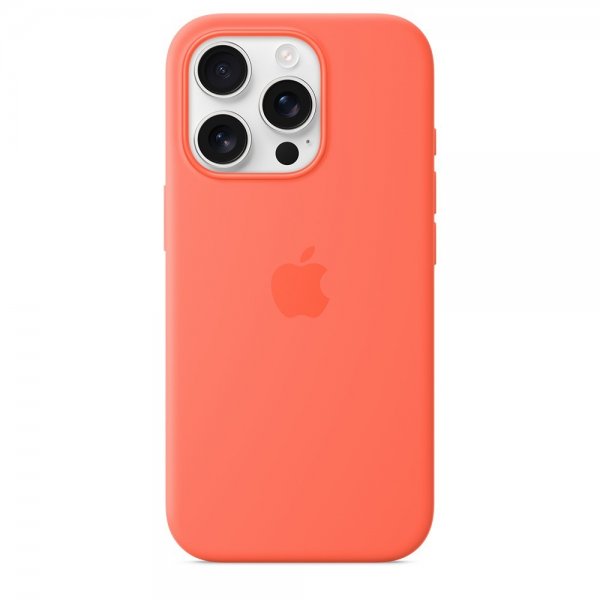Apple Alkuperäinen iPhone 16 Pro Kuori Silikonisuojakuori MagSafe Tangerine