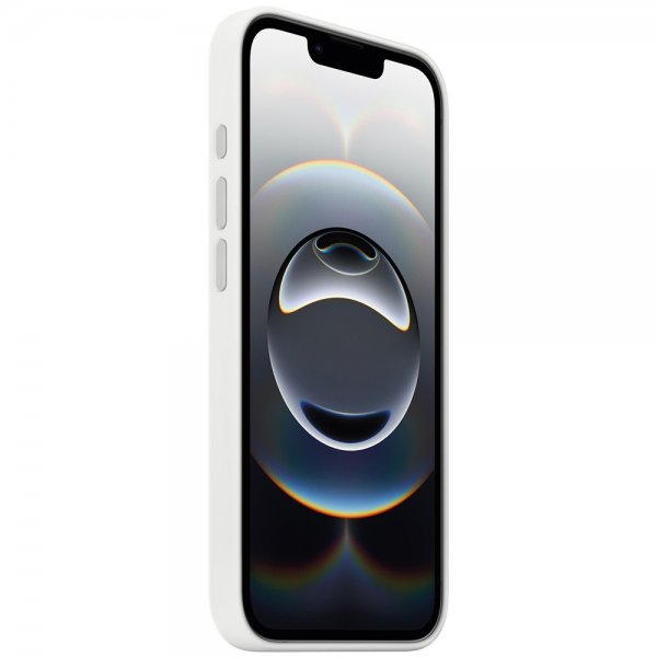 Apple alkuperäinen iPhone 16e -silikonisuojakuori, valkoinen