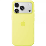 Alkuperäinen Apple iPhone 17 Pro Max -silikonikuori MagSafe Neonkeltainen