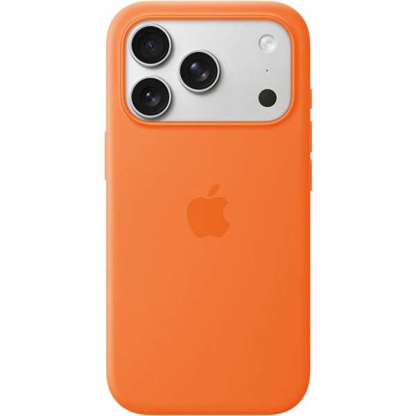 Apple Alkuperäinen iPhone 17 Pro Max Silikonikuori MagSafe Oranssi