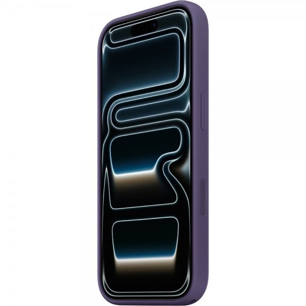 Apple alkuperäinen iPhone 17 Pro Max -silikonisuojakuori MagSafe – Purple Fog