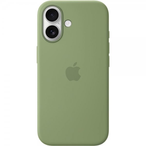 Apple Alkuperäinen iPhone 17 -kuori silikonikotelo MagSafe Light Moss