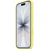 Apple alkuperäinen iPhone 17 -silikonikuori MagSafe, neonkeltainen
