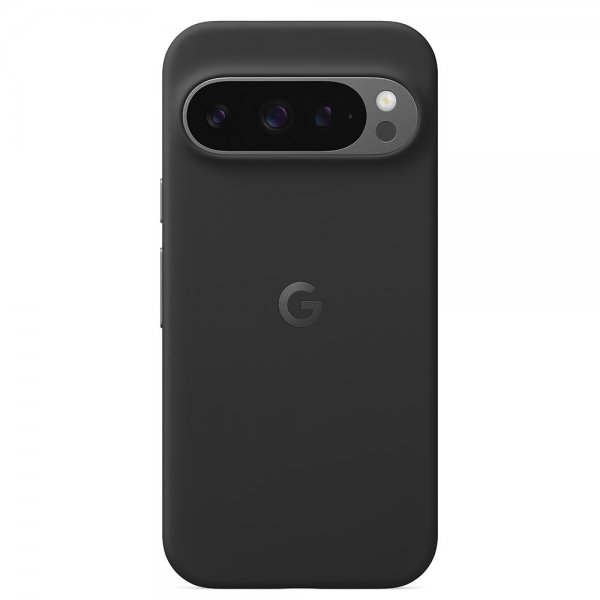 Google Alkuperäinen Pixel 9 Pro XL Kuori Silikoni Obsidian
