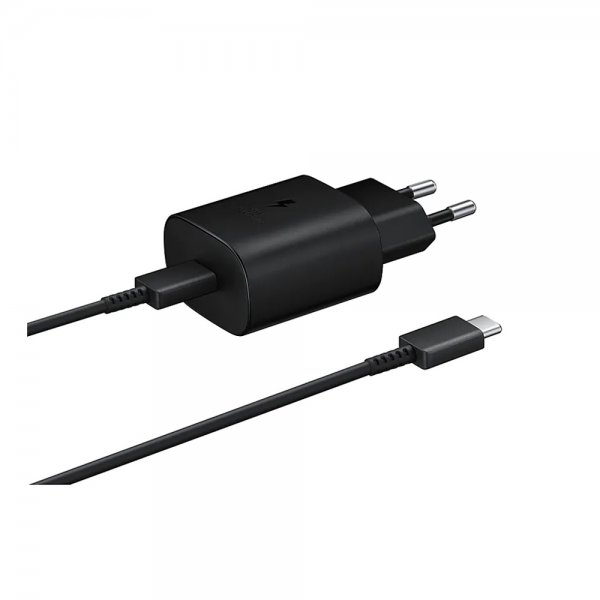 Samsung alkuperäinen seinälaturi 45 W USB-C–USB-C-kaapelilla, musta