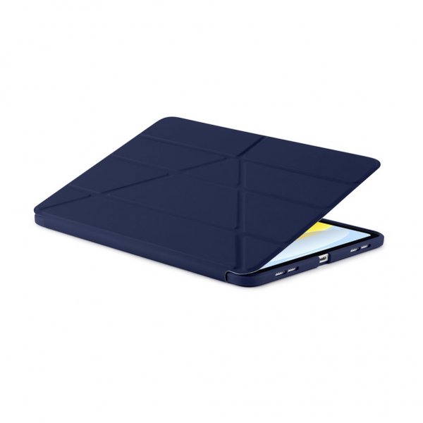 Pipetto iPad 10.9 (10. sukupolvi)/iPad 11 (A16) kotelo Origami No1 Original Case Tumman sininen