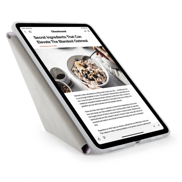 Pipetto iPad Air 11 (M2/M3/M4) -suojakotelo Origami No1 Original Case, metallinhohtoinen violetti