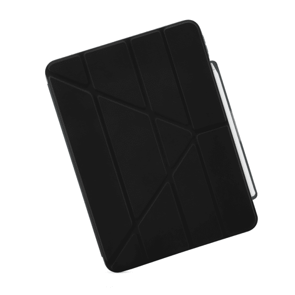 Pipetto iPad Air 11 (M2/M3/M4) -kotelo Origami No3 Pencil Case, musta