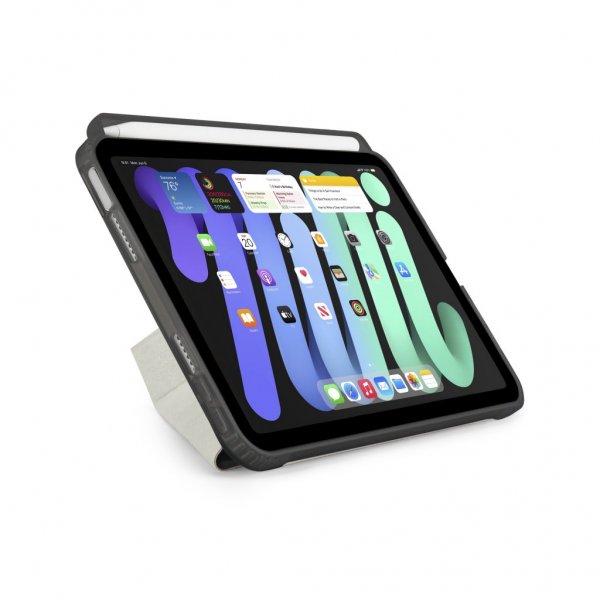 Pipetto iPad mini (6. sukupolvi)/iPad mini (A17 Pro) Origami No3 Pencil Case, musta