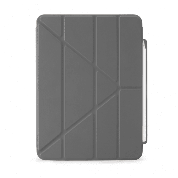 Pipetto iPad Air 11 (M2/M3/M4) -suojakotelo Origami No3 Pencil Case, harmaa
