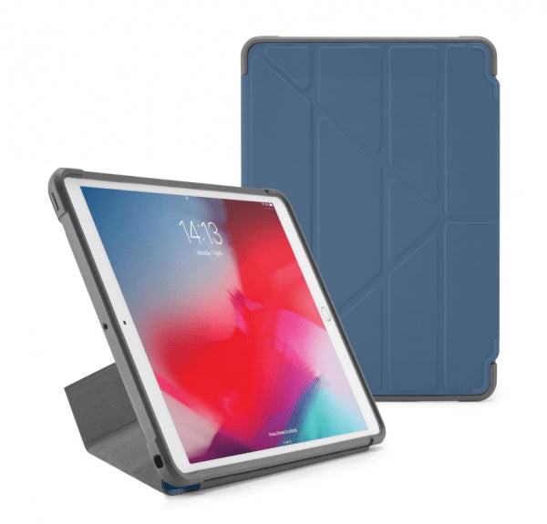 Pipetto iPad Air 2019 (3. sukupolvi)/iPad Pro 10.5 -suojakotelo Origami Shield, laivastonsininen