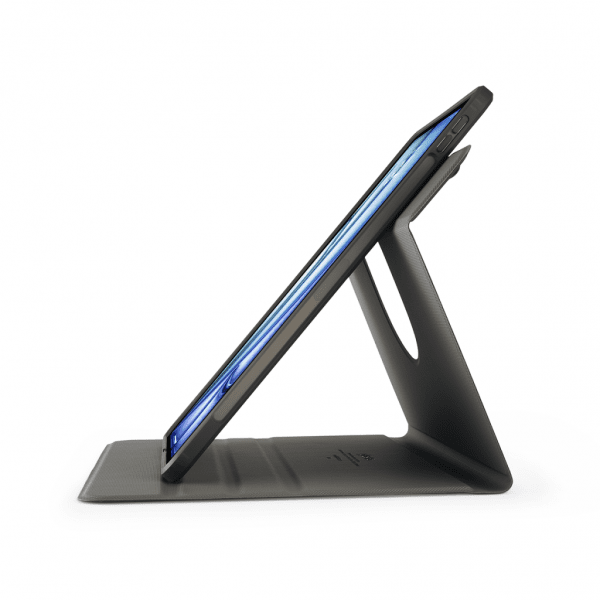 Pipetto iPad Air 11 (M2/M3/M4) -suojakotelo Origami No5 Rotating Folio Case, musta
