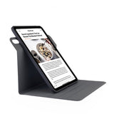 Pipetto iPad Air 11 (M2/M3/M4) -suojakotelo Origami No5 Rotating Folio Case, musta