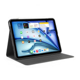 Pipetto iPad Air 13 (M2/M3/M4) -suojakotelo, musta, Origami No5 Rotating Folio Case