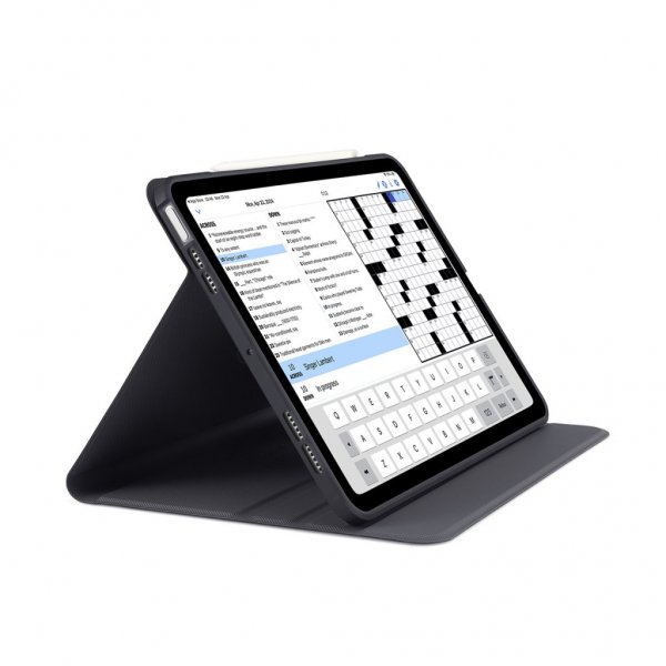 Pipetto iPad Air 13 (M2/M3/M4) -suojakotelo, musta, Origami No5 Rotating Folio Case