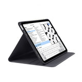Pipetto iPad Air 13 (M2/M3/M4) -suojakotelo, musta, Origami No5 Rotating Folio Case
