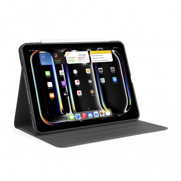 Pipetto iPad Pro 13 (M4/M5) Kotelo Origami No5 Rotating Folio Case Musta