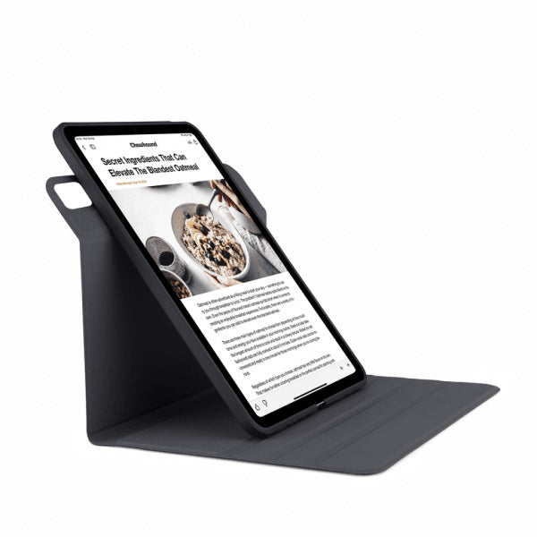 Pipetto iPad Pro 13 (M4/M5) Kotelo Origami No5 Rotating Folio Case Musta