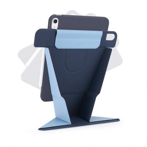 Pipetto iPad Air 11 (M2/M3/M4)/iPad Air 10.9 (sukupolvi 4/5) -kotelo Origami No6 Stand musta