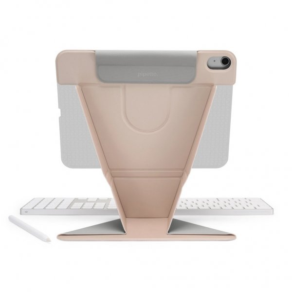 Pipetto iPad Air 11 (M2/M3/M4)/iPad Air 10.9 (sukupolvi 4/5) Origami No6 Stand -suojakotelo, pinkki