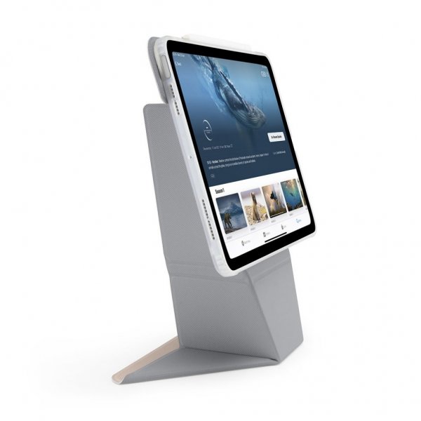 Pipetto iPad Air 11 (M2/M3/M4)/iPad Air 10.9 (sukupolvi 4/5) Origami No6 Stand -suojakotelo, pinkki
