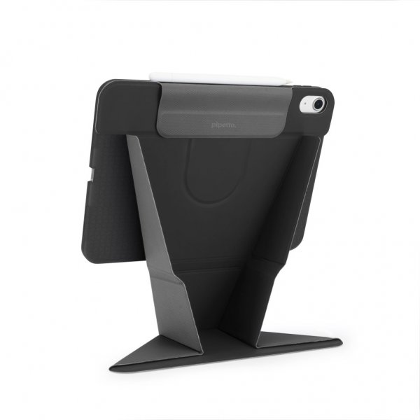 Pipetto iPad Air 13 (M2/M3/M4) -suojakotelo Origami No6 Stand, musta