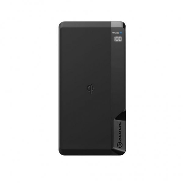 ALOGIC USB-C 10 000 mAh langaton Ultimate Power Bank, musta