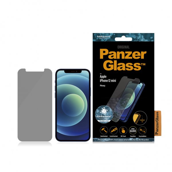PanzerGlass iPhone 12 Mini näytönsuoja Standard Fit Privacy