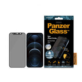 PanzerGlass iPhone 12 Pro Max -näytönsuoja reunasta reunaan - Camslider - Privacy