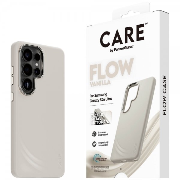 CARE by PanzerGlass Samsung Galaxy S26 -suojakuori Flow MagSafe Vanilla