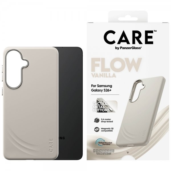 CARE by PanzerGlass Samsung Galaxy S26 Plus Kuori Flow MagSafe Vanilla