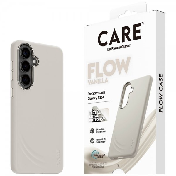 CARE by PanzerGlass Samsung Galaxy S26 Plus Kuori Flow MagSafe Vanilla