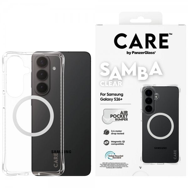 CARE by PanzerGlass Samsung Galaxy S26 Plus Kuori Samba MagSafe Läpinäkyvä