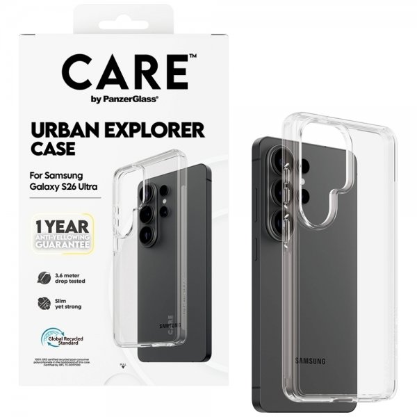 CARE by PanzerGlass Samsung Galaxy S26 Ultra Kuori Urban Explorer Läpinäkyvä