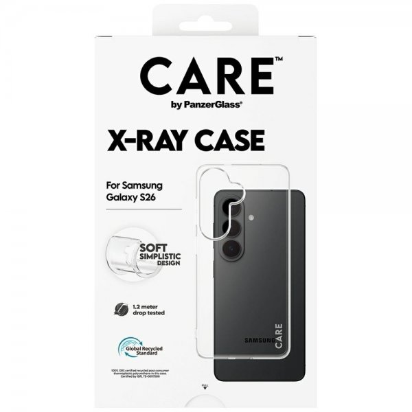CARE by PanzerGlass Samsung Galaxy S26 -suojakuori, X-Ray, läpinäkyvä
