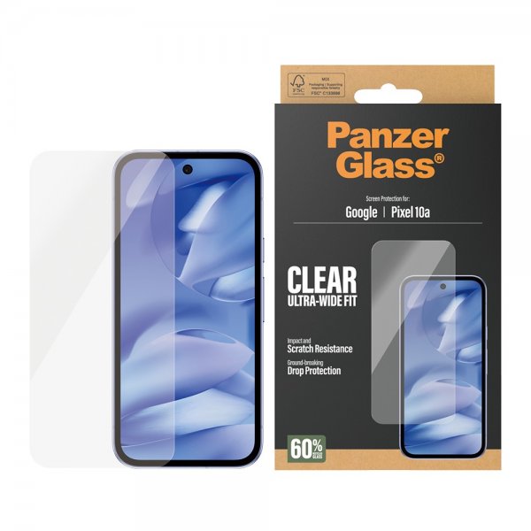 PanzerGlass Google Pixel 10a näytönsuoja Ultra-Wide Fit