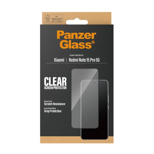 PanzerGlass Xiaomi Redmi Note 15 Pro 5G Näytönsuoja Ultra-Wide Fit