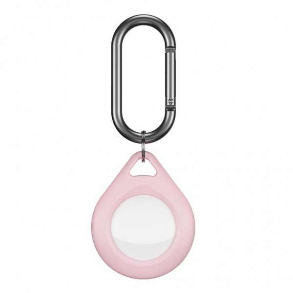 KeyBudz AirTag -pidike Secure Dock 2 kpl, pinkki