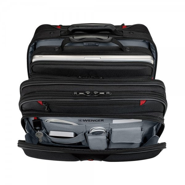 Wenger Patriot 2-osainen Business Trolley 15.6" Musta